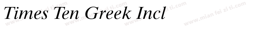 Times Ten Greek Incl字体转换